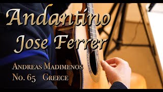 Andantino by Jose Ferrer  Classical Guitar [upl. by Onilegna]