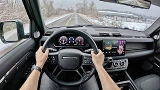 2024 Land Rover Defender 130 Outbound  POV Driving Impressions [upl. by Atibat463]