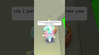 This girl STOLE her pet in adopt me then this happened 😭adoptme shorts [upl. by Goode638]