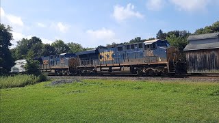 4 westbound trains in Voorheesville NY [upl. by Eelra]