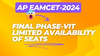 VITAP Final Phase  EAMCET Counselling  Amaravati  vitap [upl. by Ycnej]