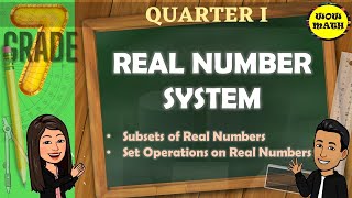 SUBSETS OF REAL NUMBERS  GRADE 7 MATHEMATICS Q1 [upl. by Lockwood380]