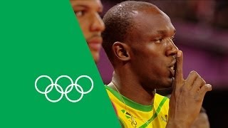 Usain Bolt Talks London 2012 100m 200m amp Relay Gold  Olympic Rewind [upl. by Akemot]