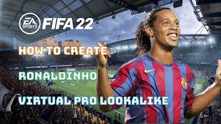 FIFA 22 tutorial  Pro Clubs How to create Ronaldinho [upl. by Cacie]