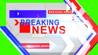 Breaking News Bumper Transition Green Screen Video [upl. by Atiekram]