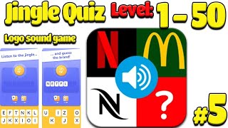 Jingle Quiz ‪Game  Logo sound gam‪e review All levels 150 Gameplay Name that jingle iOSAndroid [upl. by Rhona272]