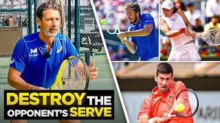 The return of serve TENNIS MASTERCLASS by Patrick Mouratoglou EPISODE 1 [upl. by Torrin]