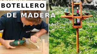 Botellero de madera ¡DIY Original – Tutorial de carpintería con Bricomania [upl. by Bessy218]