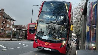 Advent Calendar Day 5 Full Ibus Visual 115 Aldgate  East Ham Central Park YW17JUE EH137 [upl. by Letnohc]