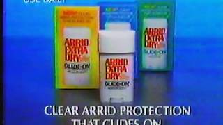 Arrid Extra Dry Deodorant 1988 Commercial [upl. by Nairadas]