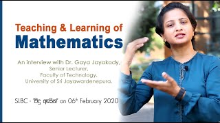 Teaching amp Learning of Mathematics [upl. by Madel]