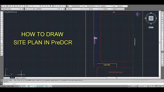 How To Draw Site Plan In PreDCR [upl. by Ursa]