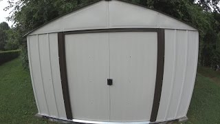 Building an Arrow 8x10 Metal Storage Shed with Instructions and Review [upl. by Enyamrahs]