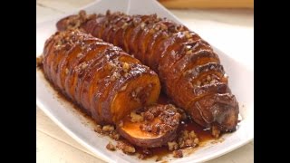 Hasselback Maple Pecan Sweet Potatoes [upl. by Strauss]