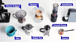 Coffee Brewing Methods French Press vs Pour Over vs AeroPress and more [upl. by Winsor]