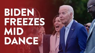 Joe Biden freezes middance at White House concert [upl. by Nesral]