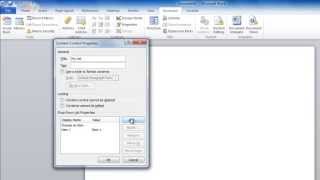 How to Create a Drop Down List in Word [upl. by Lorenza]