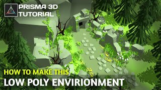 Stylised 3D Environment in Prisma3d amp Nomad sculpt [upl. by Buckie381]