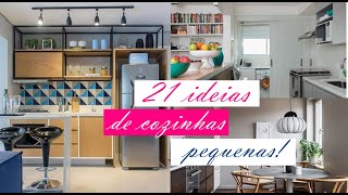 cozinha pequena 21 ideias de decoração para você se inspirar [upl. by Boothe]