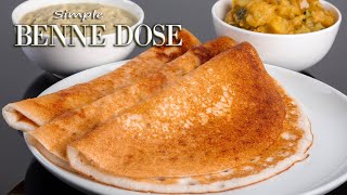 Davangere Benne Dose Recipe  ಬೆಣ್ಣೆ ದೋಸೆ  Luxurious Butter Dosa  Simple Cooking With Radhika [upl. by Hubble]