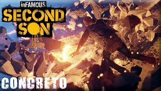 inFAMOUS Second Son PS4  Poder TOTAL do Concreto no Karma Do BEM [upl. by Tully452]