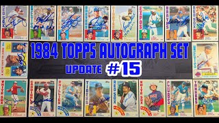 1984 Topps Autograph Set Update 15  10 Cards Go in the Autographed Set Binder 179924  19 [upl. by Antony]