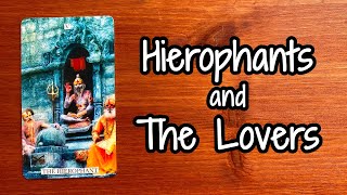 toptarottrumps 💥My Top Hierophants amp Lovers Cards 🧐 VR musingsbymascha [upl. by Ynohtna401]