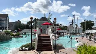 Disneys Yacht Club Resort  Resort View Room with 2 Queen Beds and 1 Day Bed Room 4098 [upl. by Lasiaf]