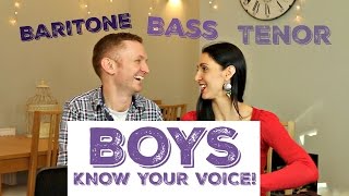 Male Voice Classification Are you a TENOR BARITONE OR BASS [upl. by Adnomal]