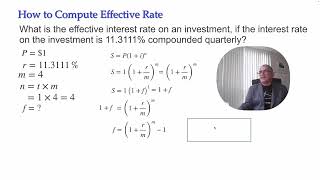 The Effective Rate of Interest [upl. by Nhabois60]