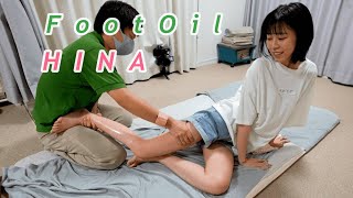 フットオイルマッサージ｜ひなあられ Ep3｜ASMR｜Sunflower style amp Japanese foot oil massage [upl. by Krispin]