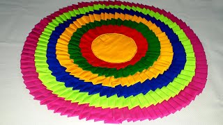 🔴 Paposh Making At Home  Simple And Easy Paposh Design Bangla  Papos Banano Video  Doormat Making [upl. by Bogie]