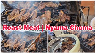 Making Roast Meat  Nyama Choma In Kenya [upl. by Norrek]