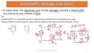 Ep 5 Kirchhoffs Voltage Law KVL [upl. by Richia605]