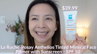 La Roche Posay Anthelios Tinted Mineral Face Primer with Sunscreen SPF 50  Tiana Le [upl. by Isdnil]