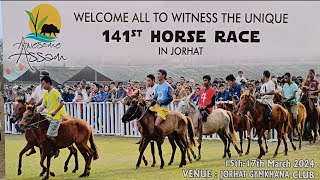 141 Gymkhana Club Horse Racejorhat assam horserace [upl. by Aynnek637]