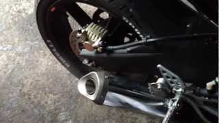 YZF r125 180cc MALOSSI KIT FORCE MASTER  exhaust R6without DBkiller [upl. by Akineg]