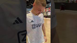 Ajax players reacting first to their new away jersey 👀 [upl. by Eornom]