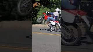 WHEELIE WEDNESDAY SR ON HIS XR650 HONDA [upl. by Analed497]