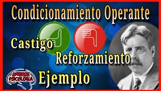 ¿Qué es el Condicionamiento Operante Reforzamiento positivo negativo y castigo [upl. by Morentz]