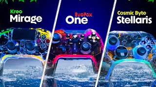 Cosmic Byte Stellaris vs Kreo Mirage vs EvoFox One  Best Wireless Gyro Gamepads under 3000 in 2024 [upl. by Brennen]