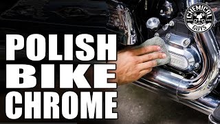 Polishing Motorcycle Metals To A Chrome Like Finish  Chemical Guys Moto Metal Polish [upl. by Fisch]