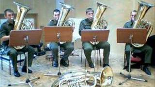 Tuba Quartett Virtuoso GieslingenMarsch Teil 1 [upl. by Adalbert]