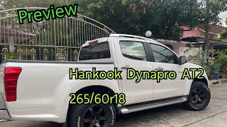 Preview  พาดูยาง Hankook Dynapro AT2 RF11 26560r18 [upl. by Jaworski949]