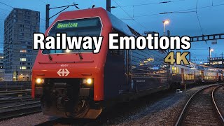 🚆 4K Cab ride from the city depot to a panorama of the alps Switzerland  S3 Zürich  Wetzikon [upl. by Arlen138]