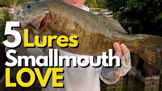 5 Best Smallmouth Bass Lures Based on Their Behavior [upl. by Hosea]