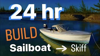 How to build a skiff boat in 24 hrs Part 2 [upl. by Armallas768]