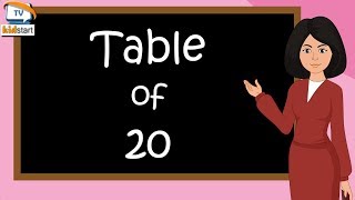 Table of 20  Rhythmic Table of Twenty  Learn Multiplication Table of 20 x 1  20  kidstarttv [upl. by Capon]