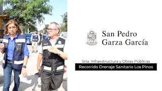 Sria Infraestructura y Obras Públicas  Recorrido Drenaje Sanitario Los Pinos [upl. by Eicaj]