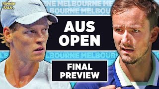 Sinner vs Medvedev  Australian Open 2024 Final  Tennis Prediction [upl. by Enieledam]